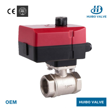 Electric Actuator 220V / 230V / 24V/AC/DC Brass Ball Motorized Valve